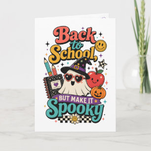 Schattige Summerween Leraar Terug naar School Grie Kaart