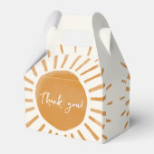 Schattige Sunshine Boho Baby shower Bedankdoosjes (Achterkant)