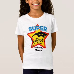 Schattige Super Afstudeerder Logo - Personaliseer T-shirt