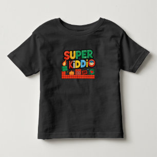 Schattige Super Kiddio kleurrijke kunst voor kinde Kinder Shirts