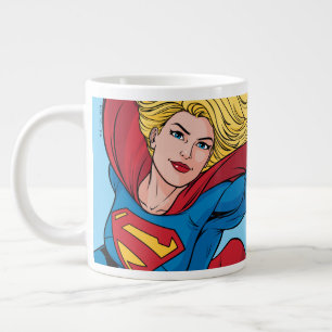Schattige Supergirl Stance Extra Grote Beker