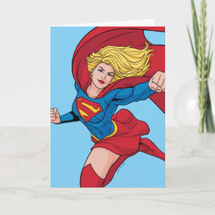 Schattige Supergirl Stance Kaart