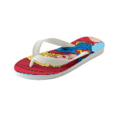 Schattige Supergirl Stance Kinder Teenslippers (Schuin)