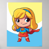 Schattige Supergirl Stance Poster (Voorkant)