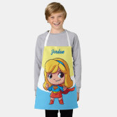 Schattige Supergirl Stance Schort (Gedragen)