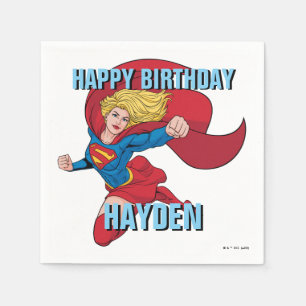 Schattige Supergirl Stance Servet