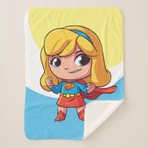 Schattige Supergirl Stance Sherpa Deken