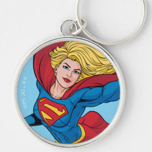 Schattige Supergirl Stance Sleutelhanger