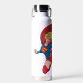 Schattige Supergirl Stance Waterfles (Voorkant)