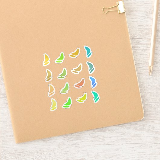 Schattige surfen watersport sticker (Notitieboek)