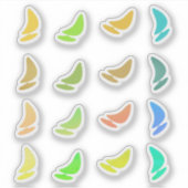 Schattige surfen watersport sticker (Voorkant)