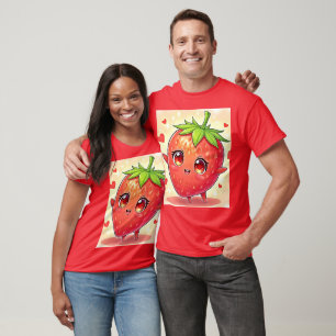 Schattige Sweet Strawberry Bliss T-shirt