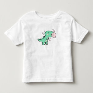 Schattige T-Rex Blaast Bubble Gum voor Kinderverja Kinder Shirts