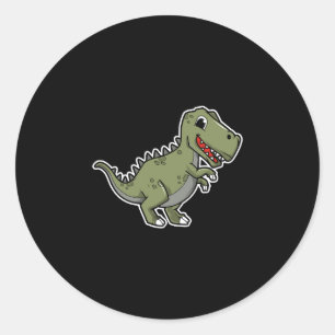 Schattige T-Rex Dinosaurus Sticker – Grappige Cart