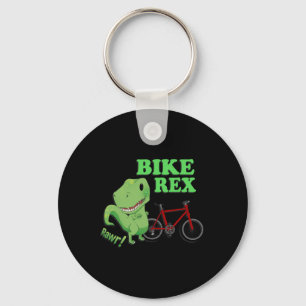 Schattige T-rex Mountainbike Dinosaurus . Mtb Fiet Sleutelhanger