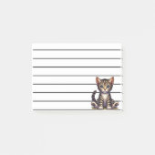 Schattige Tabby Kitten met blauwe ogen Post-it® Notes (Voorkant)