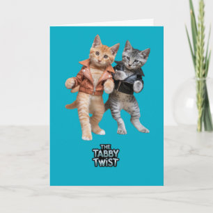 Schattige Tabby Twist Kaart