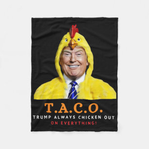 Schattige Taco Trump Piept Altijd Funny Chicken Fleece Deken