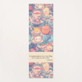 Schattige Tea Party Doodle Yogamat