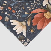 Schattige Teckel Levendige Bloemen Decoupage Tissuepapier (Detail)