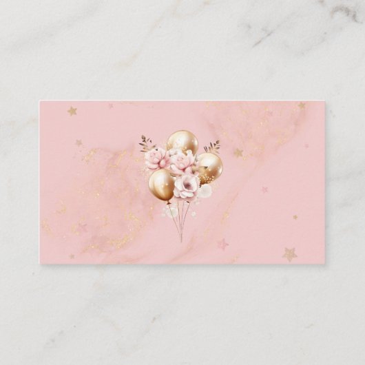 Schattige Teddy Bear Balloons Hoe groot is mama's  Informatiekaartje (Achterkant)