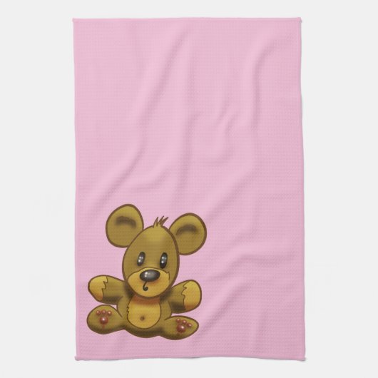 Schattige Teddy Bear Theedoek (Verticaal)