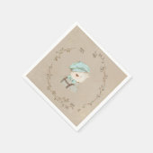 Schattige Teddy Bear Whimsy  Hand getekend Servet (Hoek)