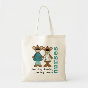Schattige Teddy Bears Verpleegkundige Waarderingsg Tote Bag