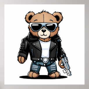 Schattige Teddy-memes Poster