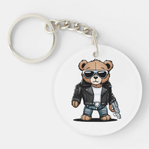 Schattige Teddy-memes Sleutelhanger