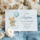 Schattige Teddybeer Ballondoop uitnodiging