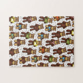 Schattige teddybeer legpuzzel (Horizontaal)