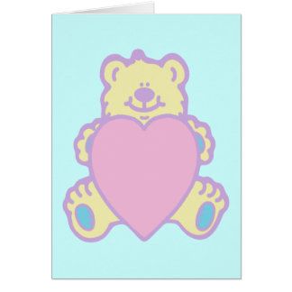 Schattige teddybeer-liefdeshart