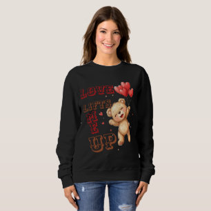 Schattige teddybeer-liefdeshartjes trui