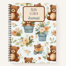 Schattige teddybeer  notitieboek