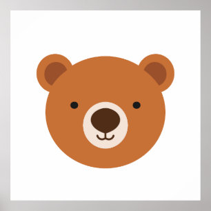 Schattige teddybeer poster