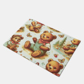  Schattige teddybeerpatroon Deurmat (Schuin)