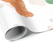 Schattige teddyberenpatroon kleurrijk cadeaupapier (Rol Hoek)