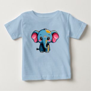 Schattige Tekenfilm Baby Olifant