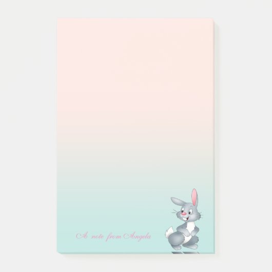 Schattige Tekenfilm Konijn Post-it® Notes (Voorkant)