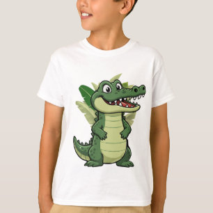 Schattige Tekenfilm Krokodil T-shirt