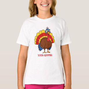 Schattige Tekenfilmkalkoen T-shirt