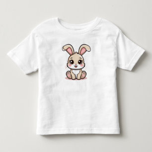 Schattige Tekenfilmkonijn Zittend Kinder Shirts