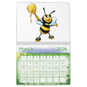 Schattige tekening Leuke dierlijke Kinder illustra Kalender (Mar 2026)