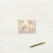 Schattige Terrier Dog met een nat gezicht Post-it® Notes (Op bureau)