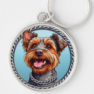 🐶 Schattige Terrier Hond Voor Dagelijks Gebruik � Sleutelhanger