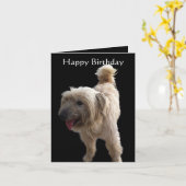 Schattige Terrier Kaart (Gele Bloem)