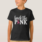Schattige Terug De Roze Borstkanker Bewustmakingsm T-shirt (Voorkant)