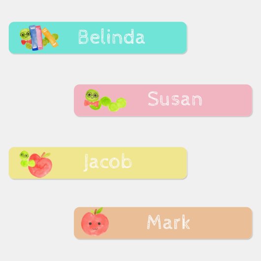 Schattige terug naar school kind naamlabels labels (Groep)