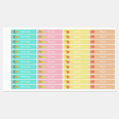 Schattige terug naar school kind naamlabels labels (Vel)